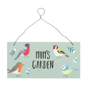 Something Different Mums Garden British Birds Sign Multicoloured (One Size)