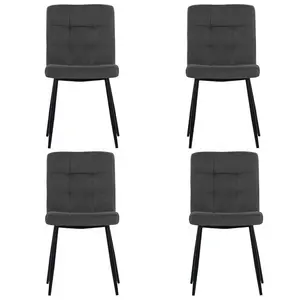 Barryton Upholstered Dining Chair (Set of 4) Grey