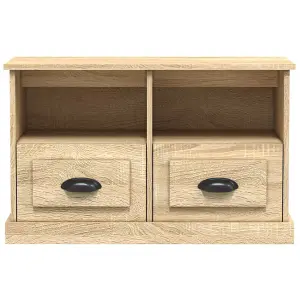 Berkfield TV Cabinet Sonoma Oak 80x35x50 cm Engineered Wood