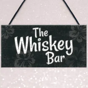 Red Ocean The Whiskey Bar Sign Home Bar Plaque Garden Shed Pub Man Cave Sign Friendship Gift