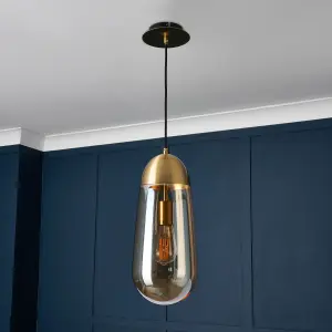 Litecraft Visconte Bacoli Champagne Ceiling Pendant