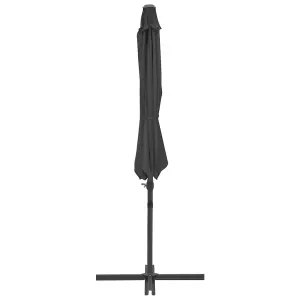 Berkfield Outdoor Umbrella with Portable Base Anthracite