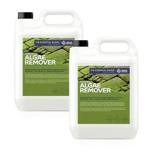 Stonecare4U - Algae Remover (10L) - Easily Removes Algae From Paving, Walls, Concrete, Roof Tiles & More - Alkaline Formula