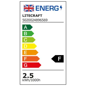 Litecraft G9 2.5W Pack of 6 Natural White Capsule LED Light Bulb