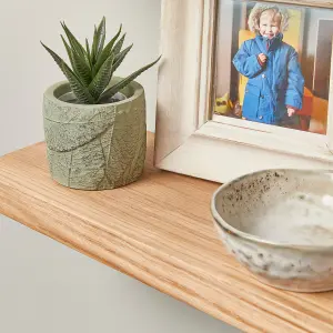 Oak Floating Shelf made from Solid Wood - 50cm Length