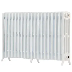 Arroll Edwardian Cast aluminium White 19 Column Radiator, (W)1142mm x (H)650mm