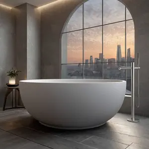 Lorenzo Freestanding Stone Bath 1500mm