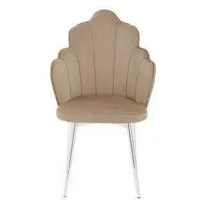 Interiors by Premier Tian Mink Velvet Dining Chair