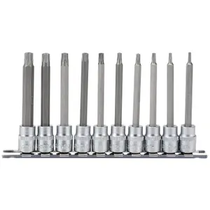 Draper 3/8" Sq. Dr. Draper TX-STAR Security Socket Bit Set 10 Piece 16333