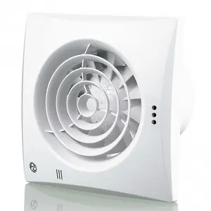 5" 125mm Blauberg Calm Low Noise Energy Efficient Bathroom Utility Room Extractor Fan White - Pull Cord - CALM 125 S