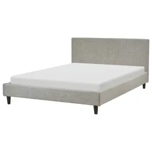 EU Double Size Bed Light Grey FITOU