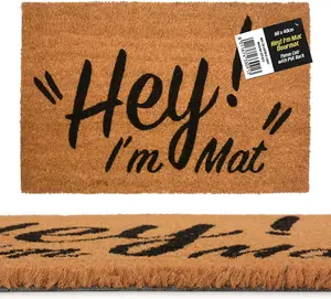 Hey I'm Mat Novelty Doormat Unique Coir Doormats Front Funny