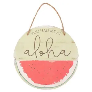 Something Different Watermelon Plaque Multicoloured (One Size)