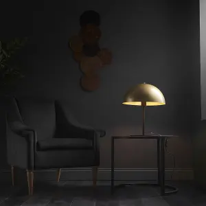 Luminosa Nuoro Table Lamp Soft Gold & Dark Bronze Effect Paint