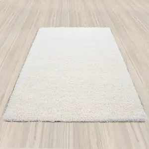 Luxurious Shaggy Rugs Soft Extra Thick Area Rugs Heavy 5cm Dense Pile for Living Room Bedroom Hallway (Cream, 60 x 110cm)