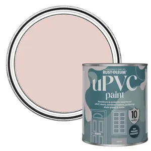 Rust-Oleum Pink Champagne Satin UPVC Paint 750ml