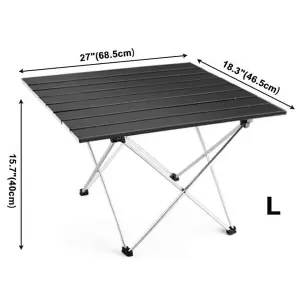 Folding Camping Table: Large (68 x 46 x 41cm)