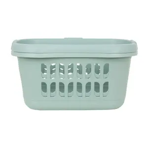 Wham 2 x Casa Plastic Hipster Laundry Basket Silver Sage