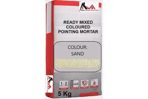 Pointing Mortar 5kg - Grout - For Stone, Brick Slips and Tiles - SAND