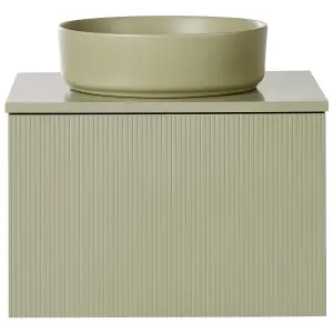 Bathroom Wall Mounted Cabinet with Basin 60 x 52 cm Green ALZIRA/UTIEL