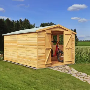 Garden Value 8 Ft. W x 12 Ft. D Overlap Apex Shed No