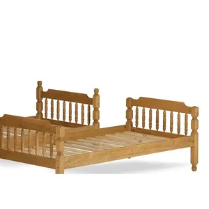 Cabin Bed Bunk Bed Waxed Pine / Single (3')