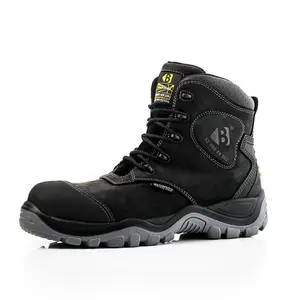 Buckbootz BSH012 Bang Guardz Waterproof Safety Work Boots Black (Sizes 6-13)