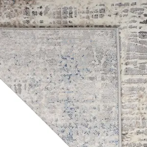 Blue Multicolor Abstract Modern Rug For Living Room Bedroom & Dining Room-274cm X 366cm