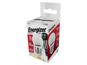 Energizer S8839 LED ES (E27) Opal Golf Non-Dimmable Bulb, Warm White 470 lm 5.2W ENGS8839