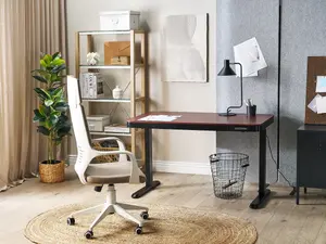 Adjustable Desk Electric Dark Wood KENLY