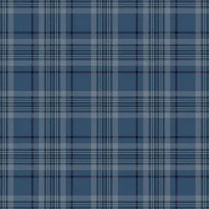 Traditional Check Wallpaper In Navy