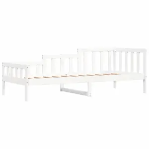 Berkfield Day Bed White 80x200 cm Solid Wood Pine