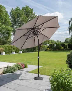 Norfolk Leisure Elizabeth Taupe Parasol 2.7m