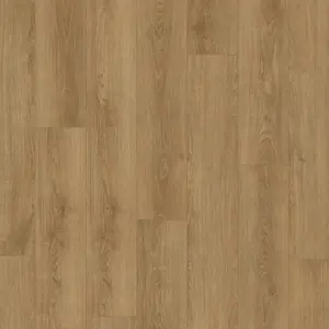 Ident Warm Oak Brown Wood Effect 2mm Thick Glue-Down Luxury Vinyl Tile For Home & Contract Commercial Use 4.752 m² Per Pack