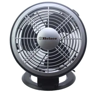 Belaco 7" Wall / Desk Fan - black / silver