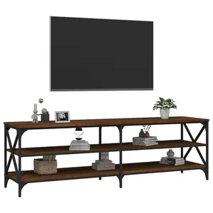 Berkfield TV Cabinet Brown Oak 160x40x50 cm Engineered Wood