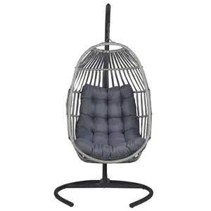 Hanging Chair with Stand SESIA Dark Grey