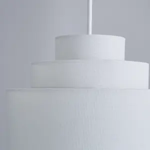 Inlight Palma White Tiered Lamp shade (D)30cm