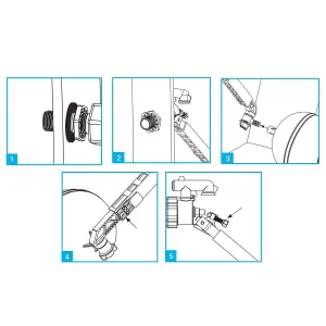 SPARES2GO Side Entry Ball Valve Toilet Cistern Filling Adjustable Float Arm Inlet (1/2")