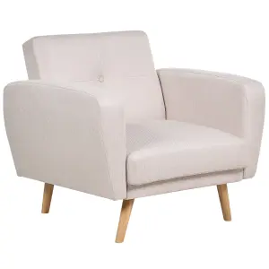 Armchair FLORLI Fabric Light Beige