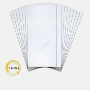 Birchtree 4MM Polycarbonate Greenhouse Sheets 14PCS Twinwall Roofing For Outdoor Glazing Panels Shed Panel Solid PS01 Clear