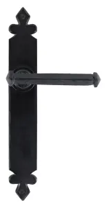 From The Anvil Black Tudor Lever Latch Set