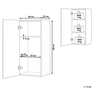 3- Shelf Wall Mounted Bathroom Cabinet White BILBAO