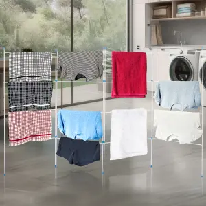 4 Fold Airer Clothes Dryer Indoor Outdoor Horse Rack Laundry Rail Washing