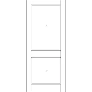 2XGG Unglazed Hardwood External Door 1981mm H x 838mm W x 44mm D