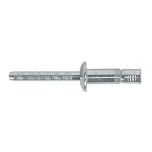 Sealey Steel Structural Rivet Zinc Plated 6.3 x 23mm Pack of 100 MB6323