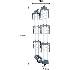 Homefront Clothes Airer Dryer - Lightweight & Foldable Design - Suitable for Indoor or Outdoor Use