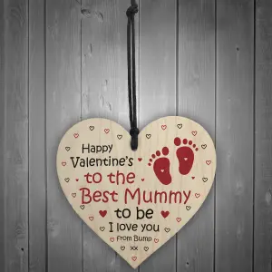 Valentines Gift For Best Mummy To Be Wood Heart Bump Gifts Mummy Love Gift