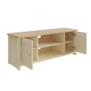 GFW Lancaster Large TV Cabinet Cream