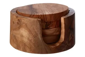 Maison by Premier Kora Olive Wood Coaster